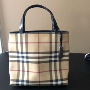 Burberry Nova Check Coated Canvas Mini Tote *Rare*
